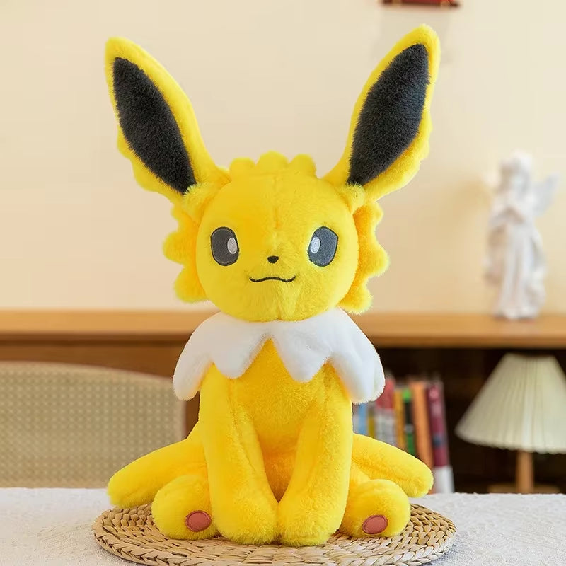 Cartoon Anime Jolteon Plush Doll Pokemon Lei Ibuki & Vaporeon Cute Plush Doll Eevee Sitting Pillow Doll Kids Gift Plush Toys