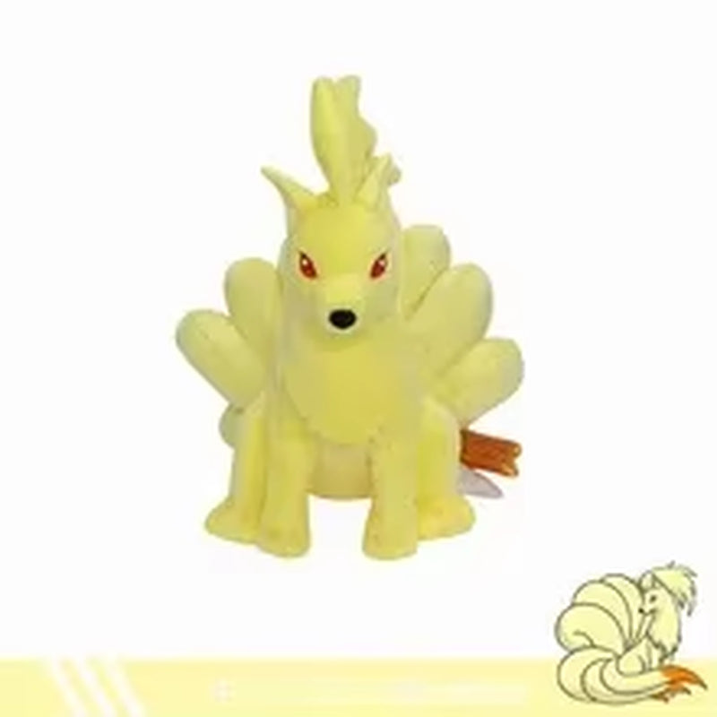 Shiny Ninetales Vulpix Plush Toys Stuffed Animal Charizard Game for Collectible Gift,Soft Plushies Cartoon Character 20-30Cm
