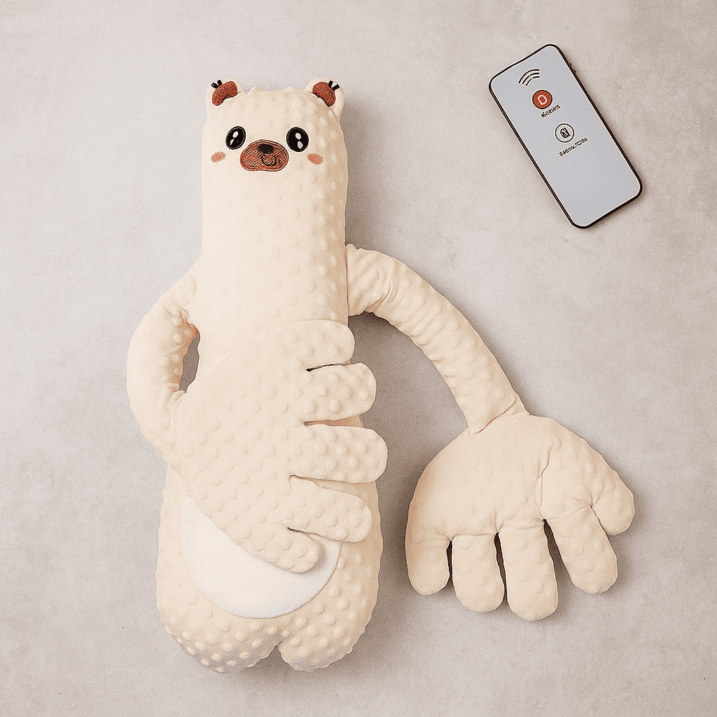 Oreiller électrique apaisant – Poupée de sommeil à paume simulée