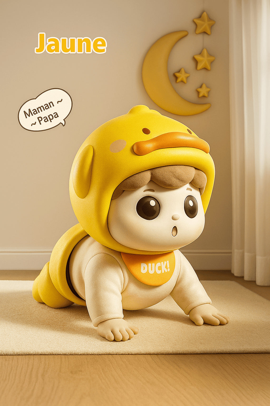 Poupée rampante musicale – Jouet d’éveil directionnel