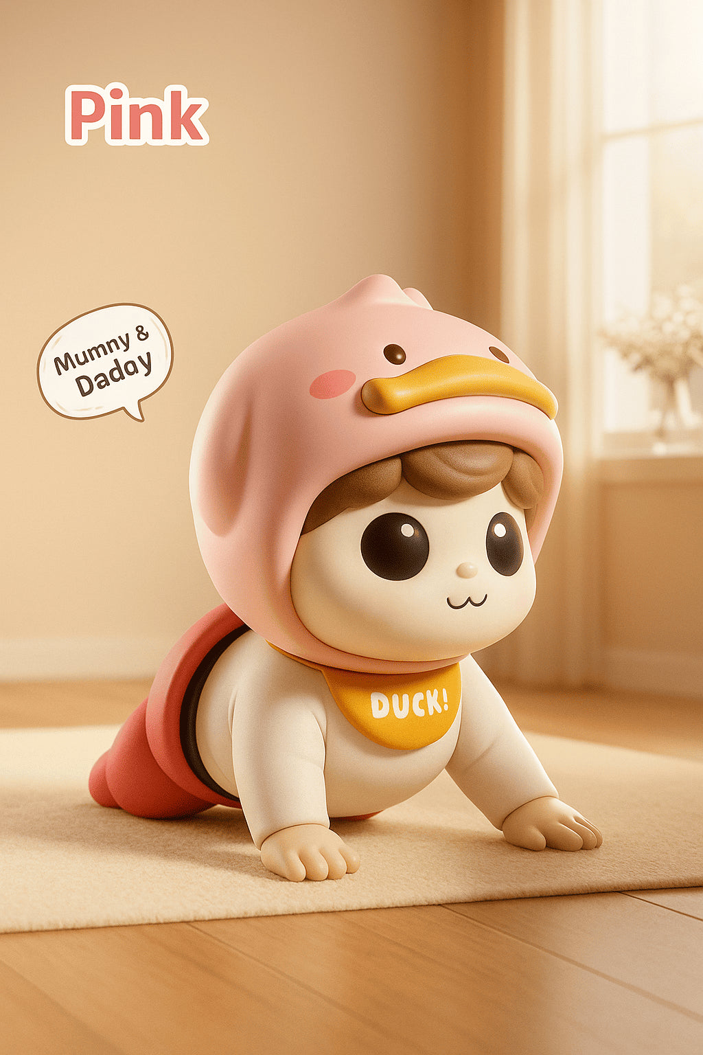 Poupée rampante musicale – Jouet d’éveil directionnel