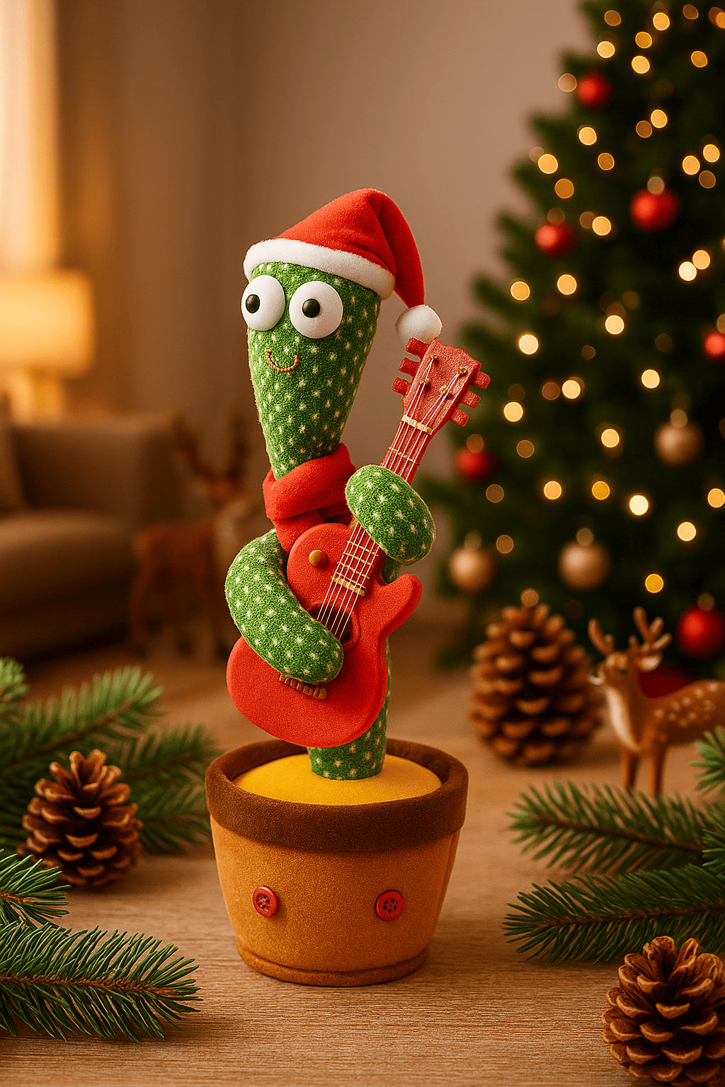 Cactus de danse magique – Voix, musique LED