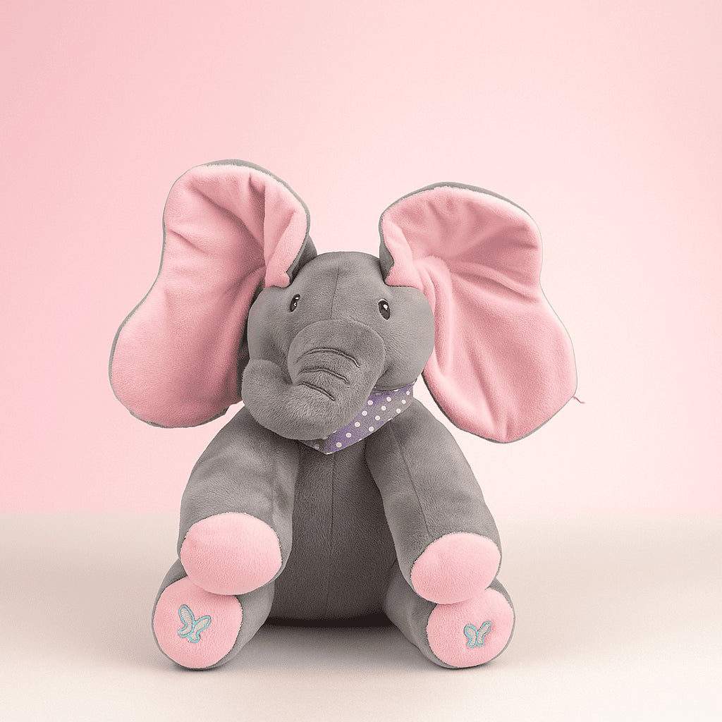 Éléphant animé en peluche – Oreilles battantes chansons