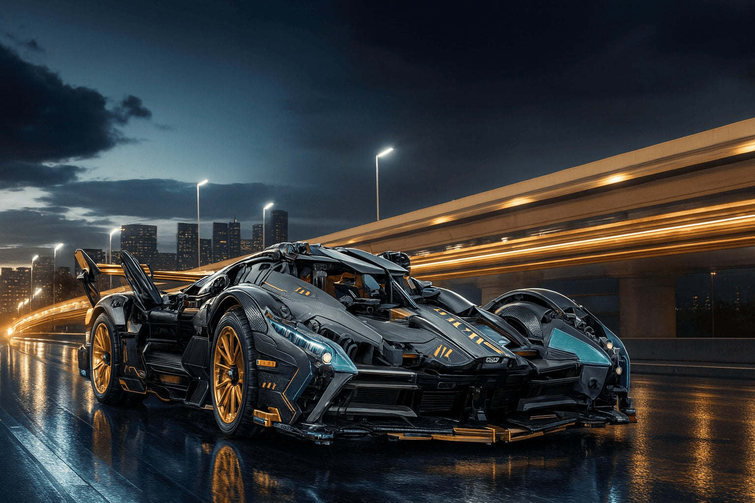 🏎️ Voiture de course V12 – 1690 pièces