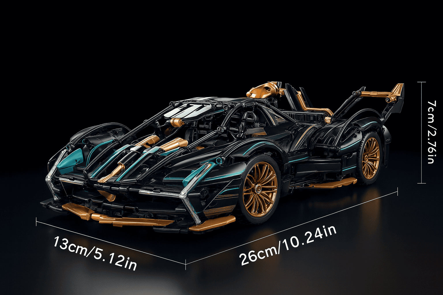 🏎️ Voiture de course V12 – 1690 pièces