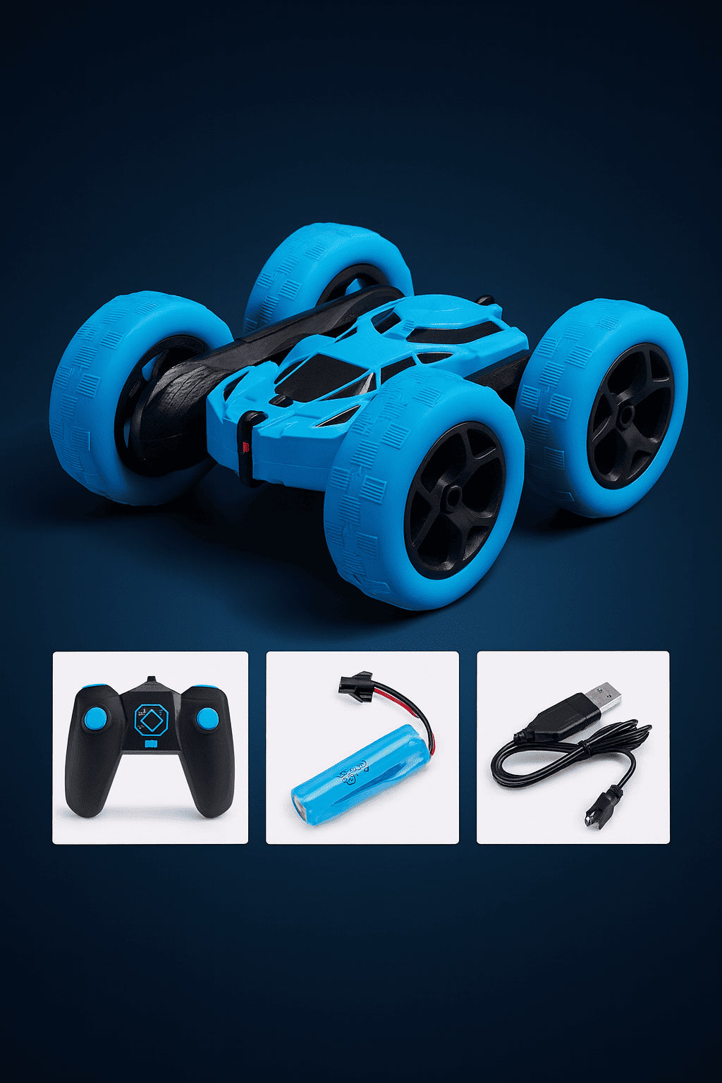 Voiture Cascade Télécommandée – Double Face 360°
