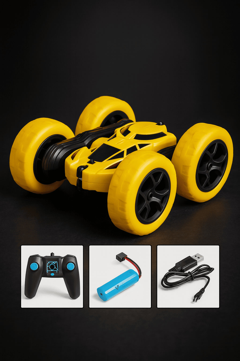 Voiture Cascade Télécommandée – Double Face 360°