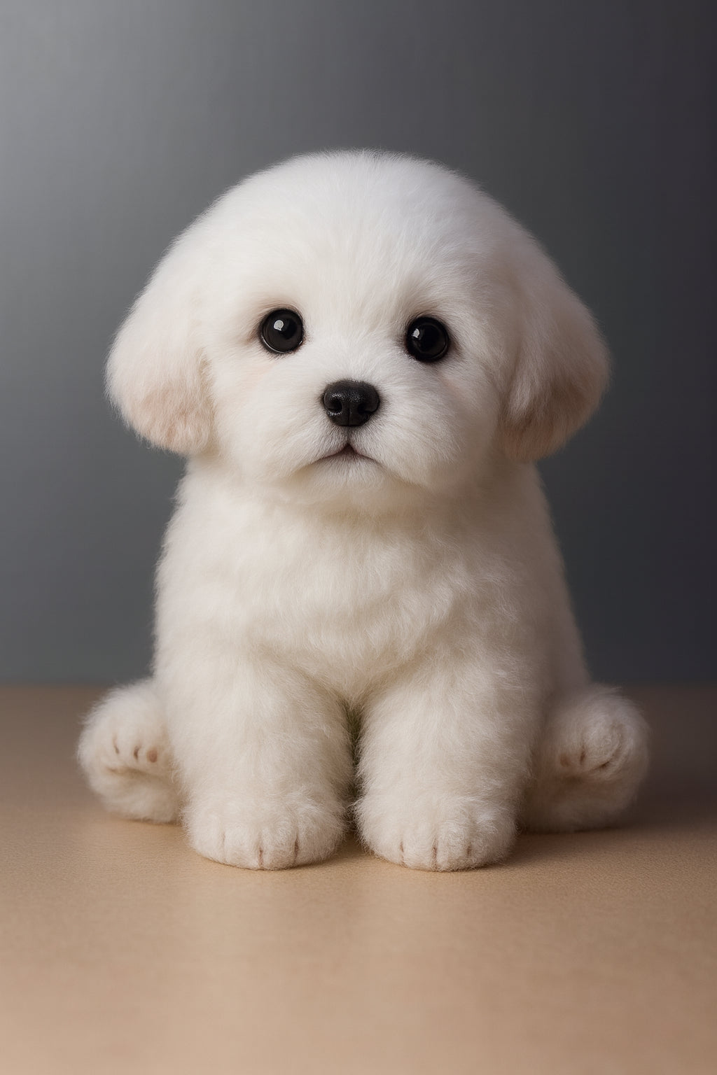 Chiot maltais en peluche – Miss Bloom