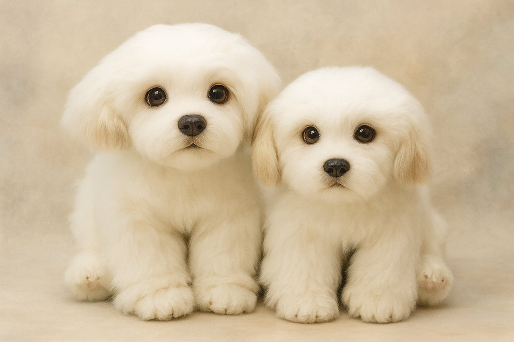 Chiot maltais en peluche – Miss Bloom