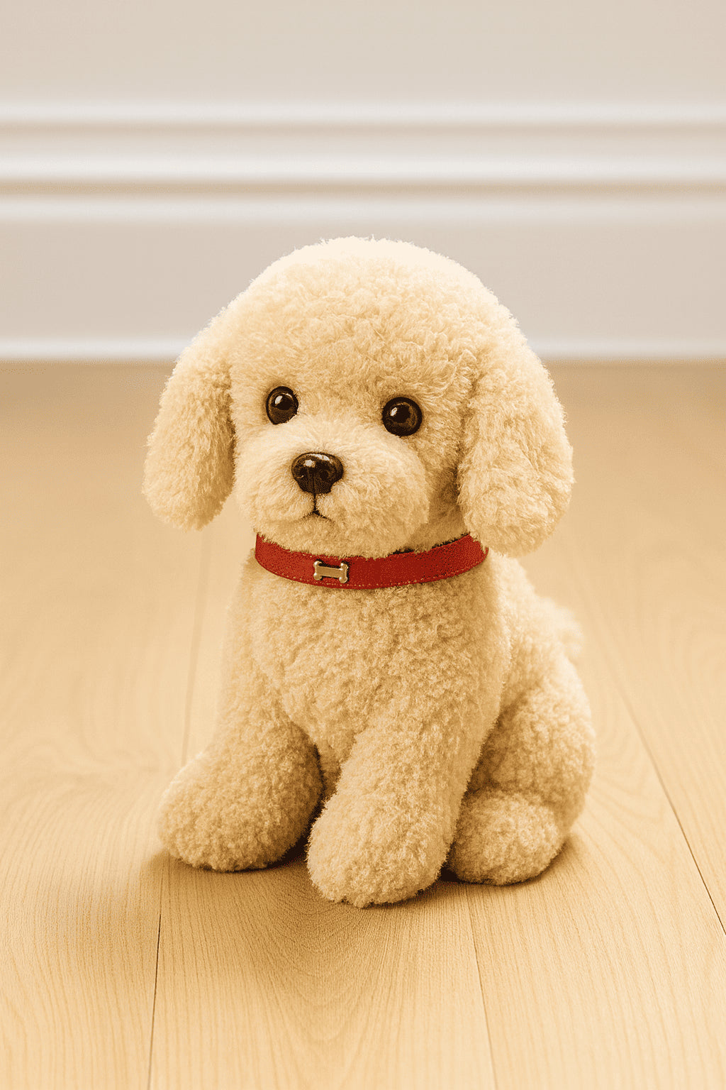 Chiot en peluche réaliste – 22 cm