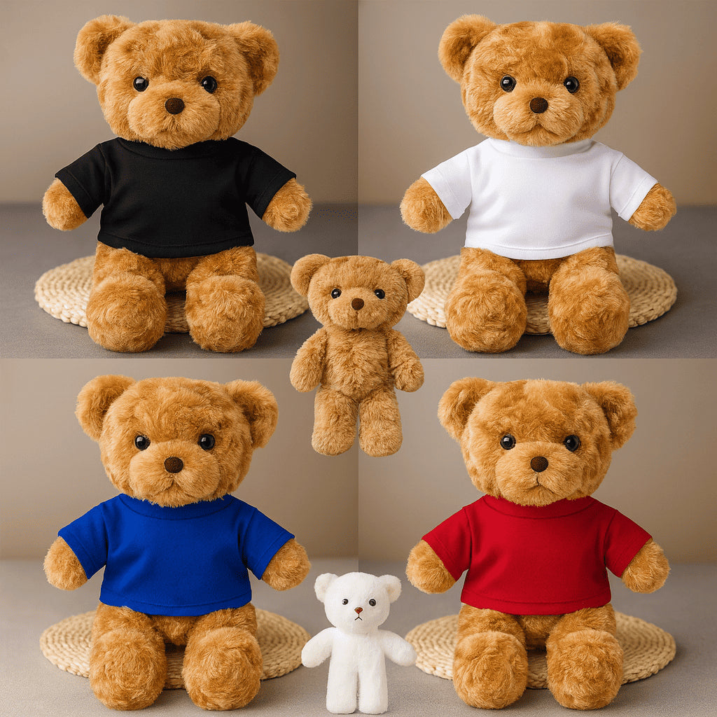 Ours en peluche habillé – 20cm • Mignon tout doux