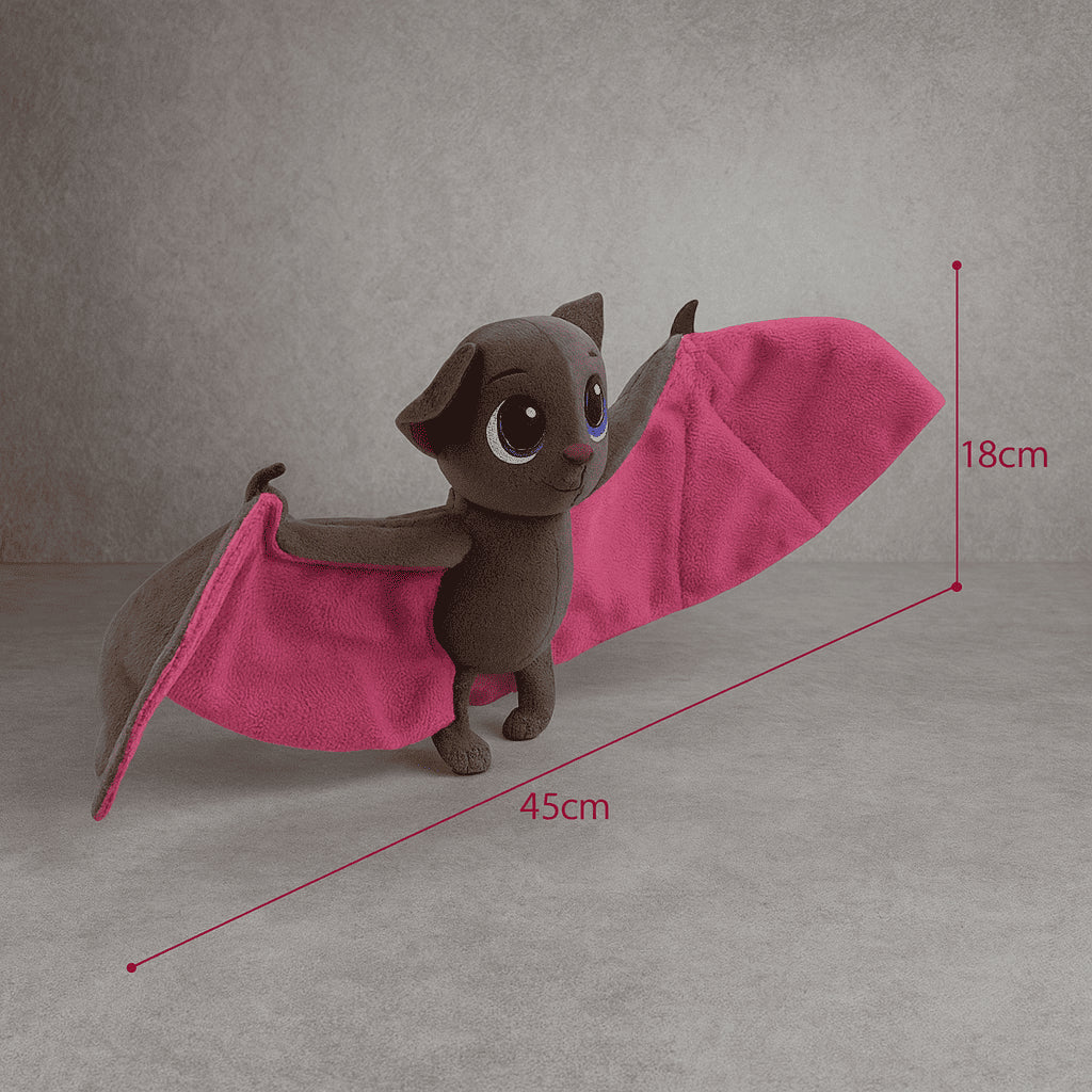 Chauve-souris en peluche • Mini peluche mignonne aux ailes flexibles