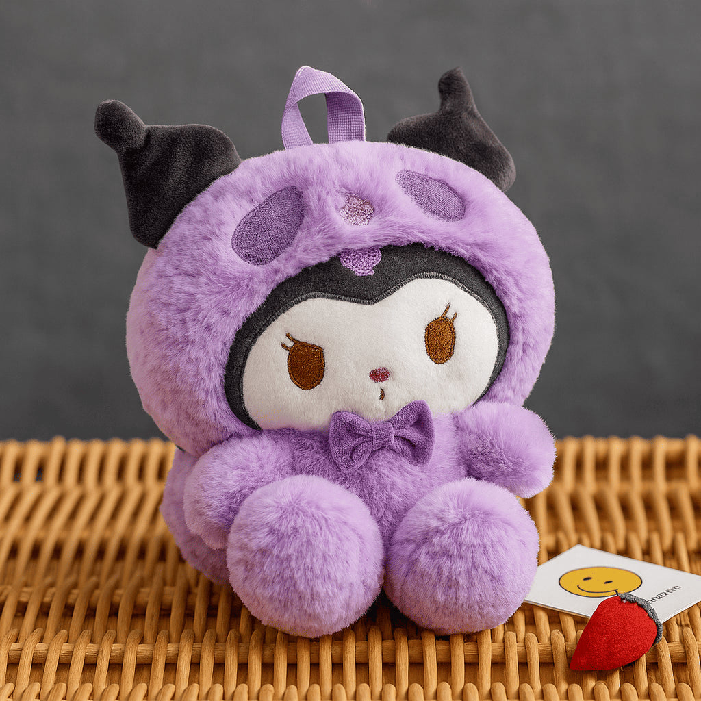Sac à dos en peluche Kawaii Sanrio • Kuromi, Hello Kitty Cinnamoroll