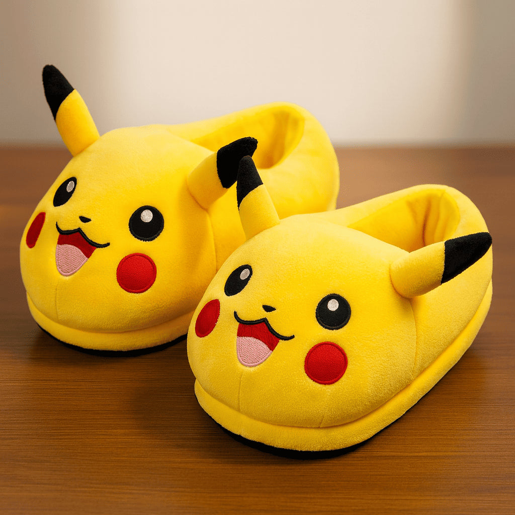 Pantoufles chaudes Pikachu Kawaii – Maison  Hiver