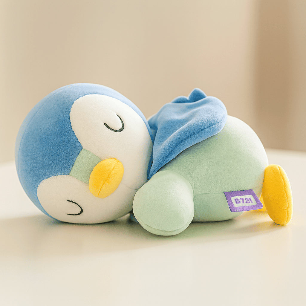 Peluche Pokémon endormi – Piplup (19 cm)