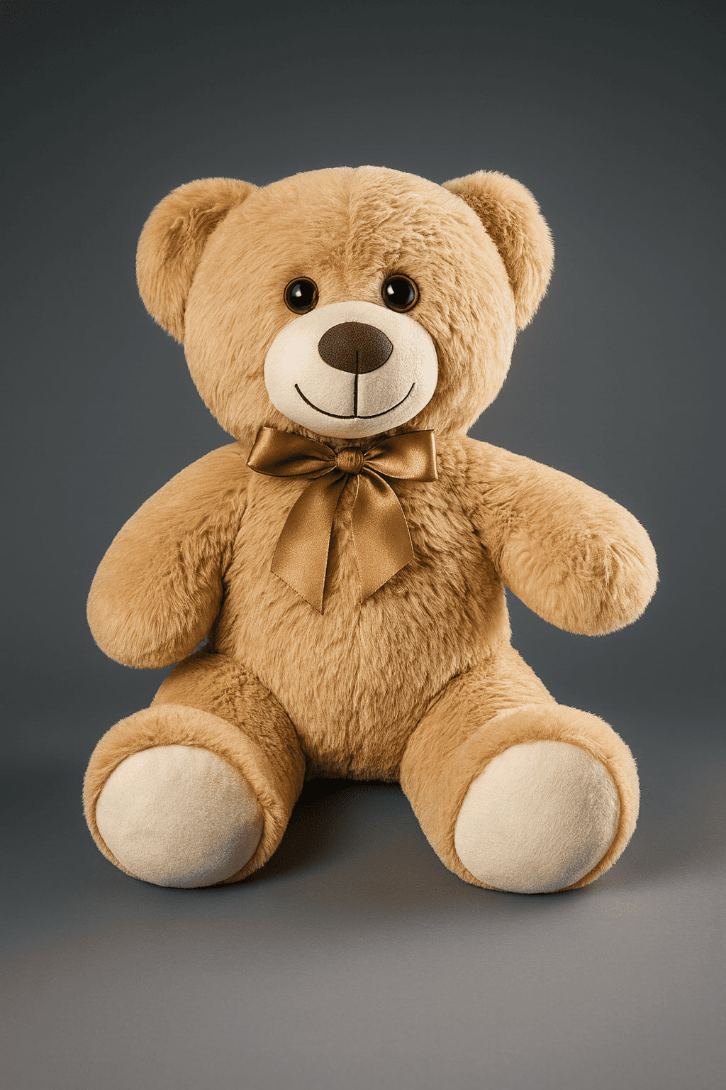 Ours en peluche avec nœud papillon coloré – env. 35cm