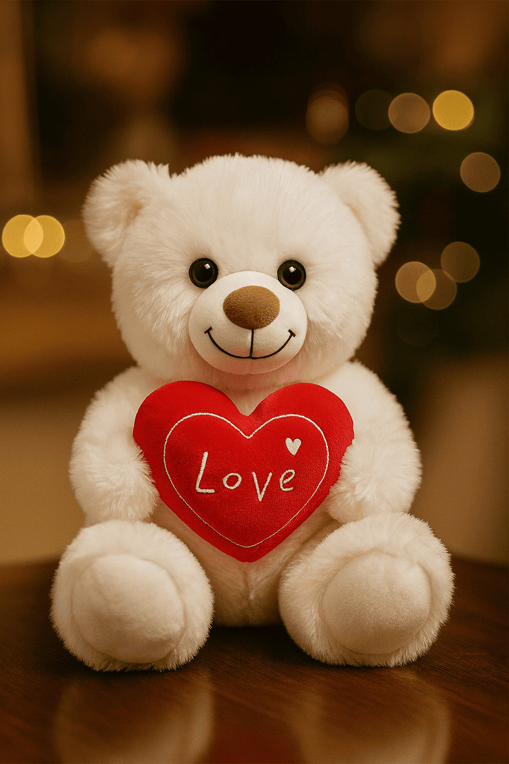 Ours en peluche avec nœud papillon coloré – env. 35cm