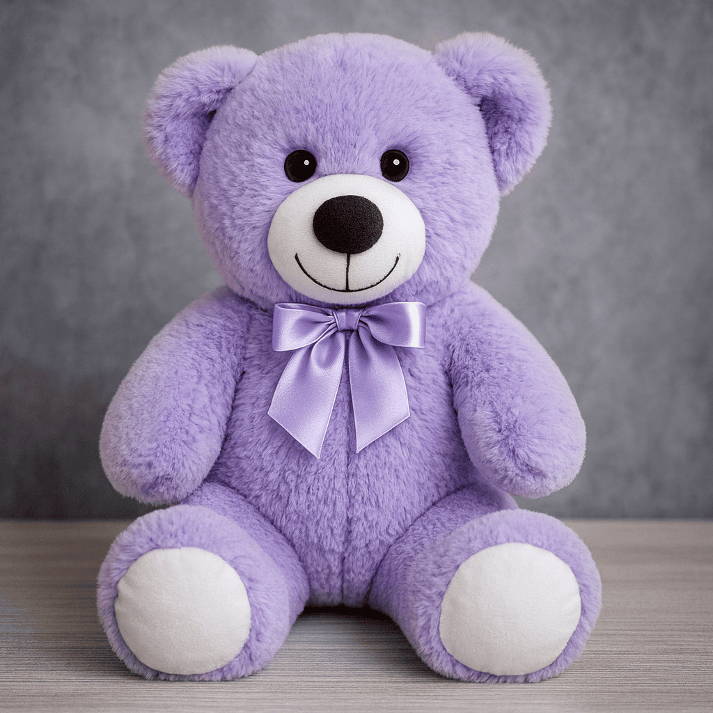 Ours en peluche avec nœud papillon coloré – env. 35cm