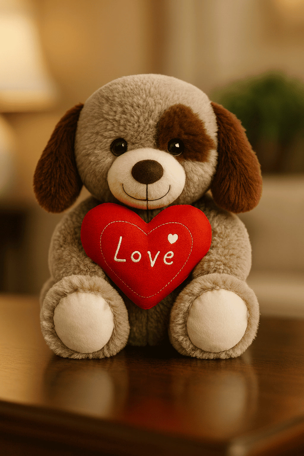 Ours en peluche avec nœud papillon coloré – env. 35cm