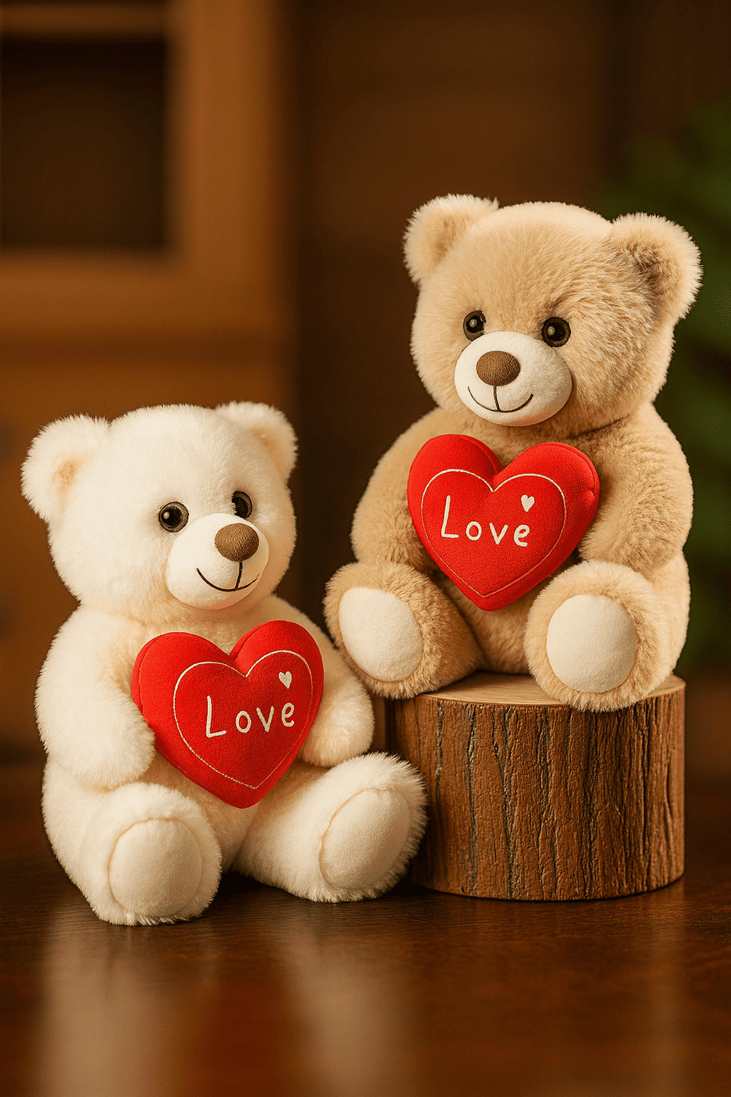 Ours en peluche avec nœud papillon coloré – env. 35cm