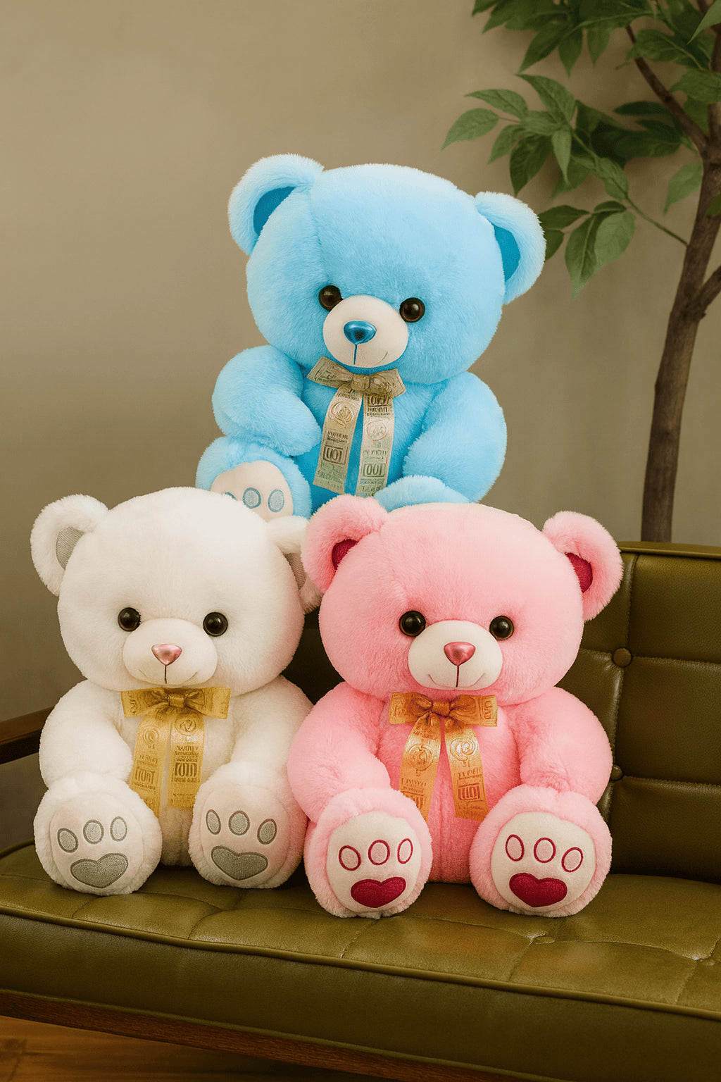 Grand Ours en Peluche Mignon – Haute Qualité