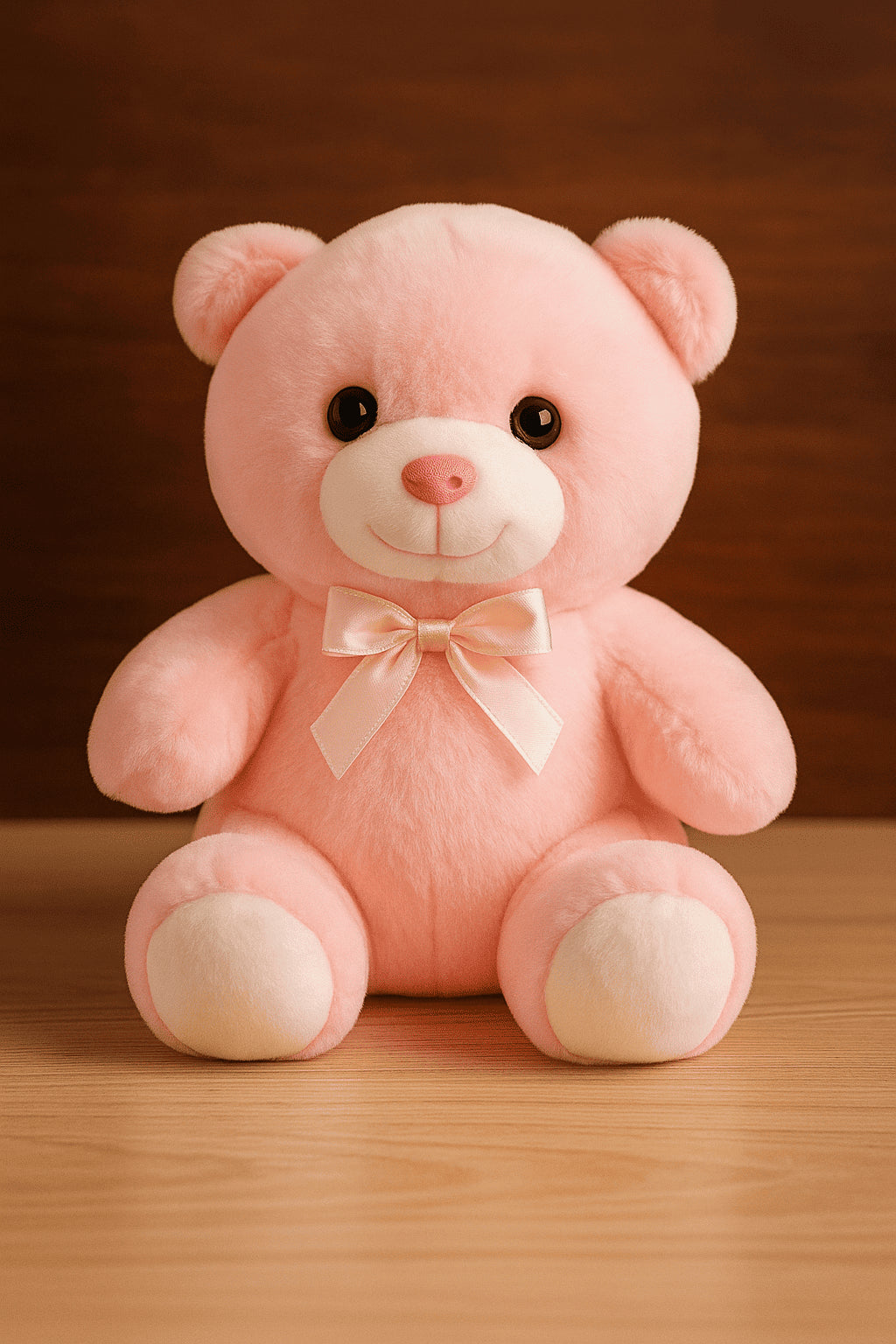 Ours en peluche lumineux LED – Nœud papillon – 22/45 cm