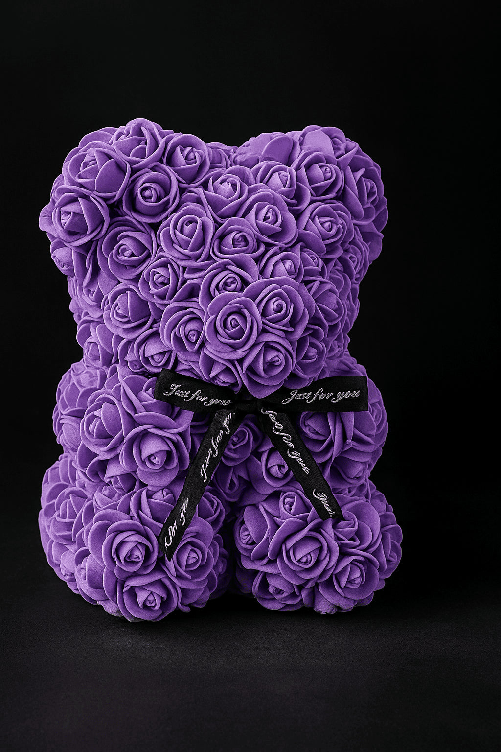 Ours en peluche rose éternelle – Fleur artificielle 25cm