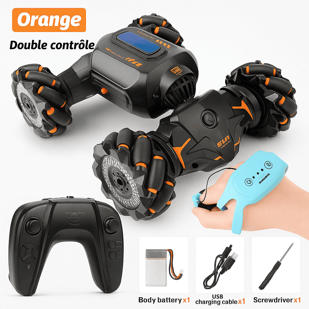 Voiture RC 2.4 GHz 4WD – Gestes Cascades 360° (JC02)
