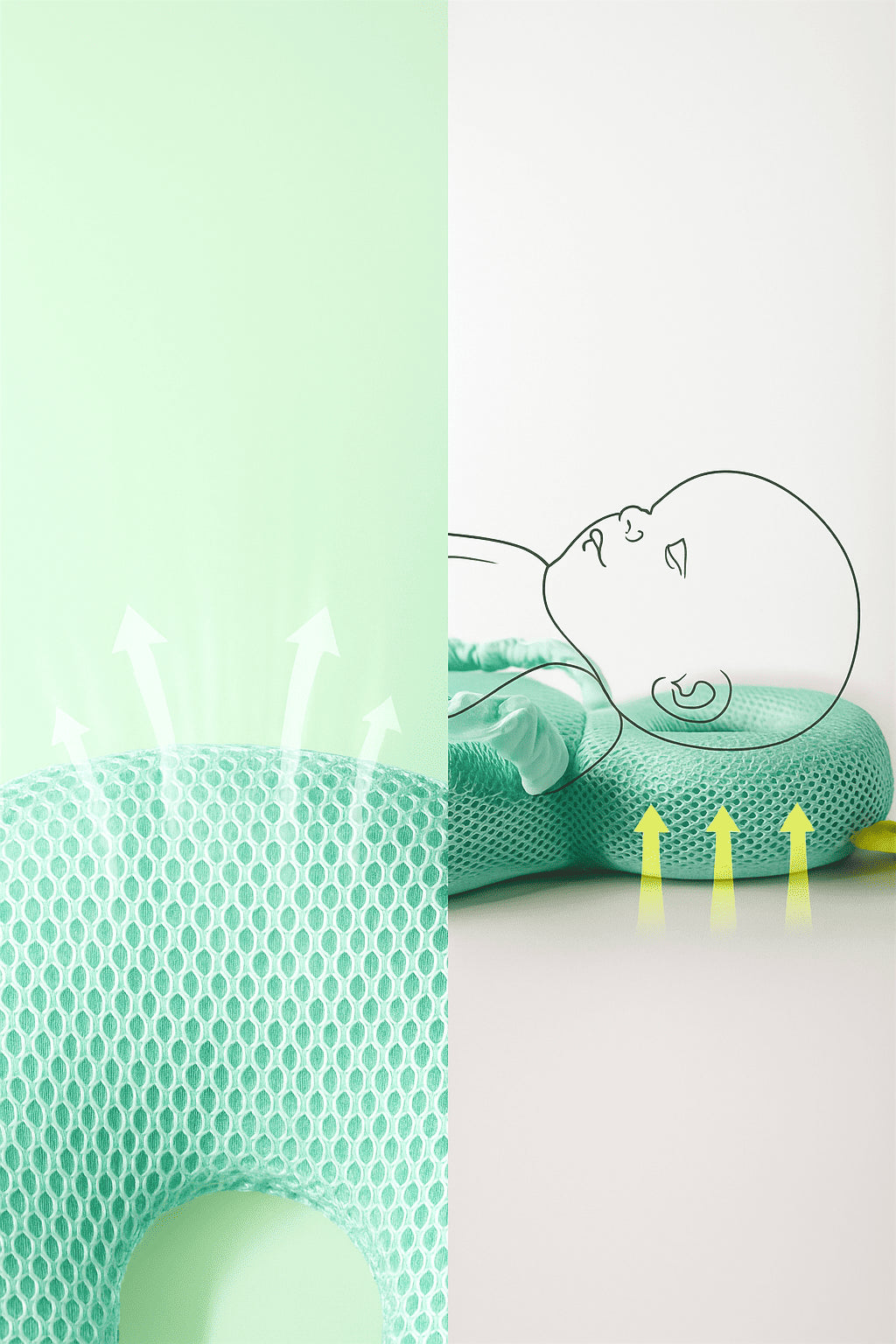 Protecteur de tête bébé 1–3 ans – Coussin de sécurité dos  épaules