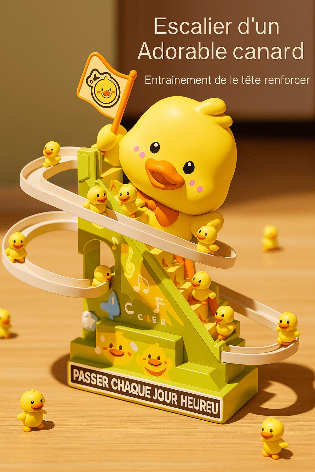 Canards d’escalier – Lumières  Musique, Montagnes russes interactives (Mod. 587-3)