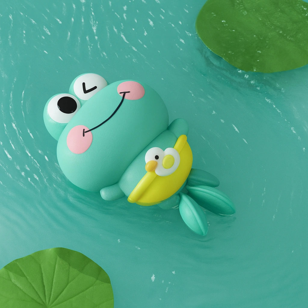 🐸 Grenouille de Bain à Remontoir – Flottante & Ludique