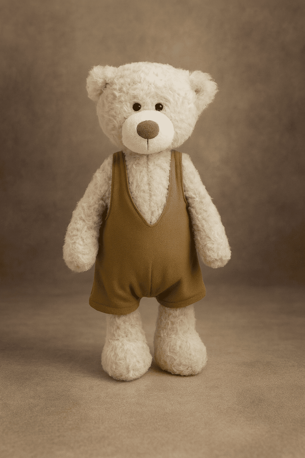 Ours en peluche Kawaii avec vêtements – 34 cm