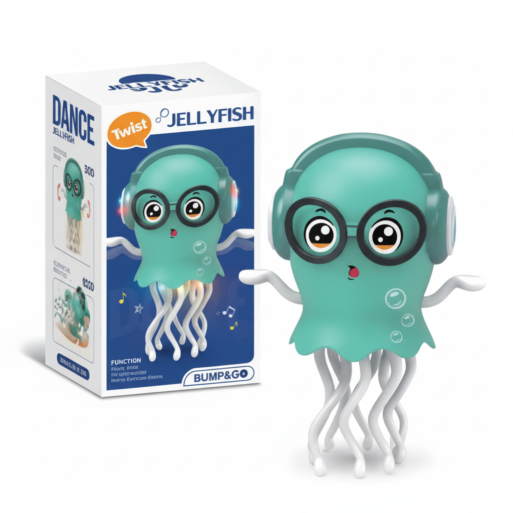 🐙 Poulpe Dansant Magique – Jouet Électrique Interactif avec Lumières & Musique