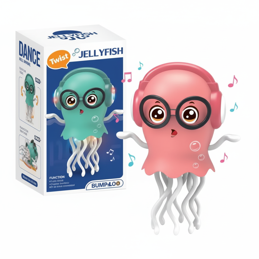 🐙 Poulpe Dansant Magique – Jouet Électrique Interactif avec Lumières & Musique