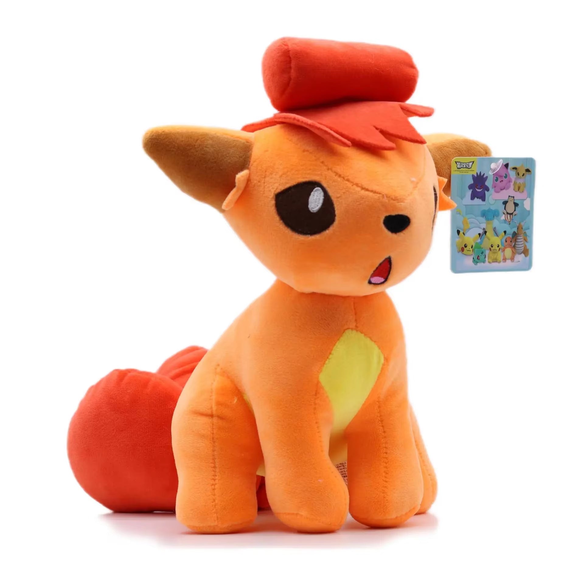 Shiny Ninetales Vulpix Plush Toys Stuffed Animal Charizard Game for Collectible Gift,Soft Plushies Cartoon Character 20-30Cm
