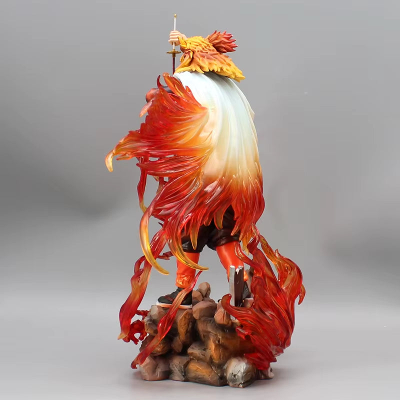 30Cm Demon Slayer Anime Figure Rengoku Kyoujurou Figurine Flame Hashira Model PVC Statue Desktop Collection Birthday Toys Gifts